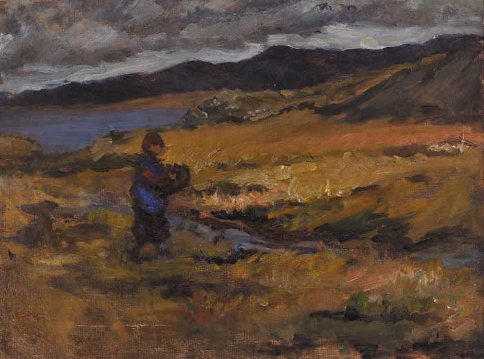 BRINGING HOME THE TURF by Estella Frances Solomons HRHA (1882-1968) HRHA (1882-1968) at Whyte's Auctions
