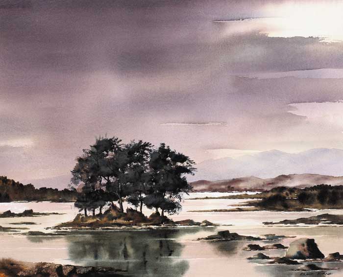LAKE SCENE, CONNEMARA by Roland Byrne sold for �600 at Whyte's Auctions