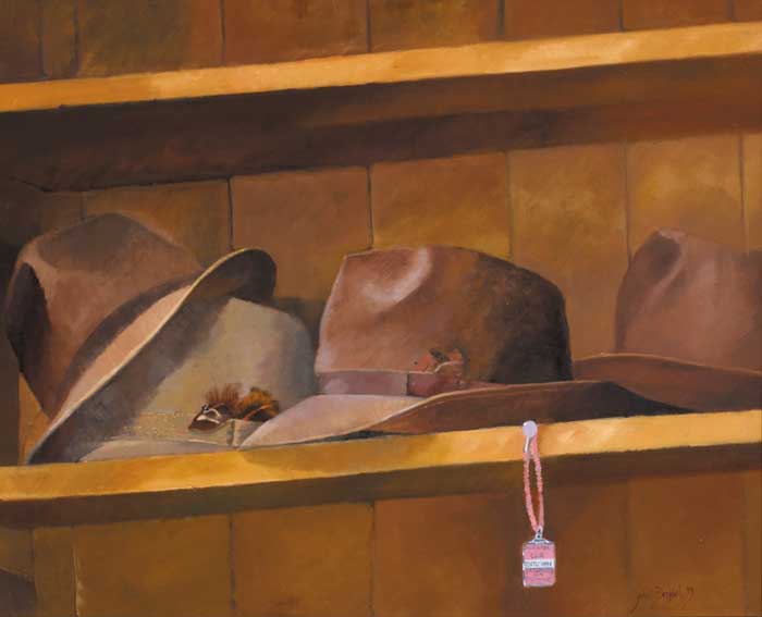 GENTLEMEN'S HATS, 1999 by John Christopher Brobbel RBA (b.1950) at Whyte's Auctions