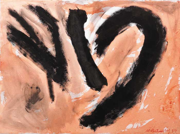 ORANGE ABSTRACT, 1989 by Michael Mulcahy sold for �800 at Whyte's Auctions