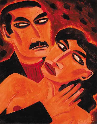 MAN AND WOMAN by Graham Knuttel sold for 3,200 at Whyte's Auctions