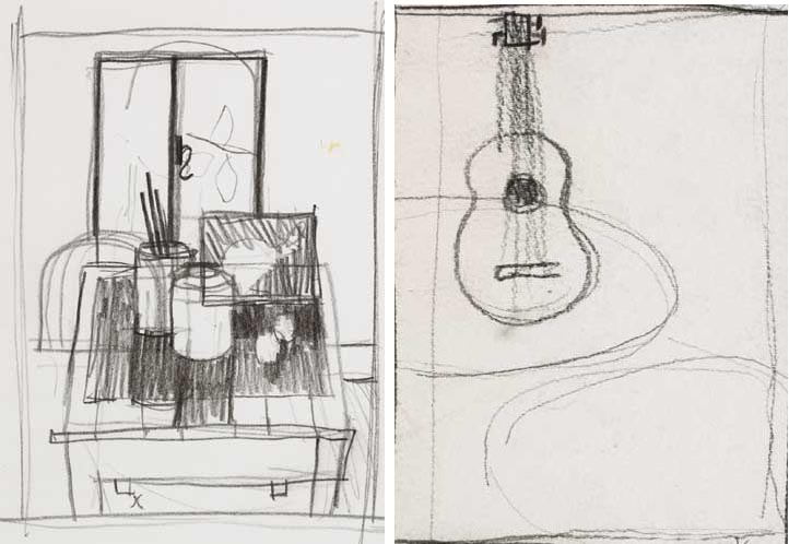 ARTIST'S TABLE and GUITAR ON TABLE (A PAIR) by Graham Knuttel (b.1954) at Whyte's Auctions
