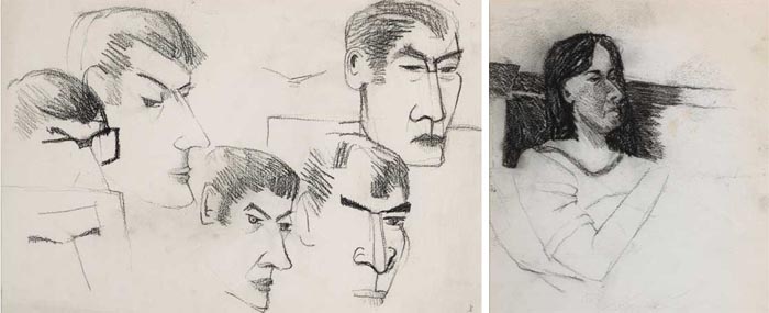HEAD STUDIES (A PAIR) by Graham Knuttel (b.1954) at Whyte's Auctions