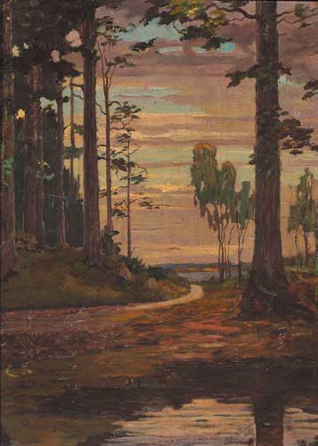 LANDSCAPE WITH RIVERSIDE PATH, 1929 at Whyte's Auctions