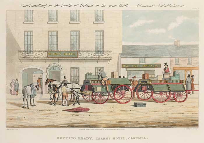 CAR TRAVELLING IN THE SOUTH OF IRELAND IN THE YEAR 1856... BIANCONI'S ESTABLISHMENT by Michael Angelo Hayes sold for �1,150 at Whyte's Auctions