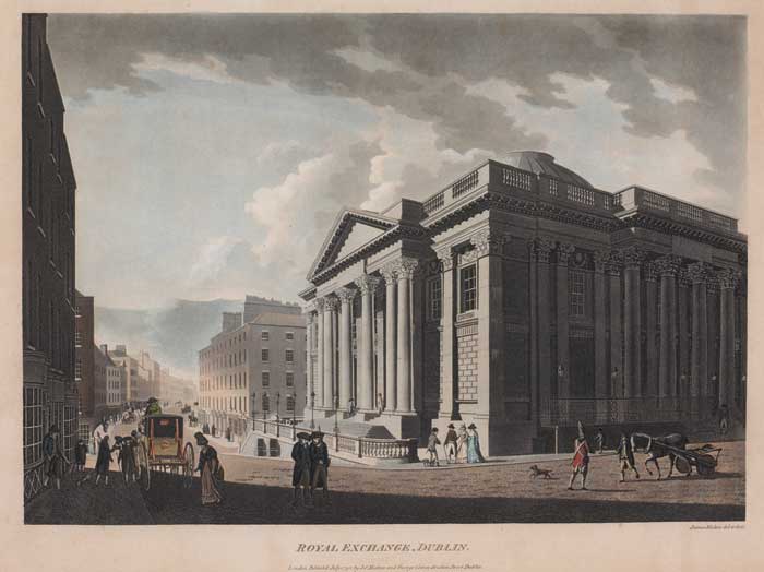 ROYAL EXCHANGE, DUBLIN and THOLSEL, DUBLIN (A PAIR) by James Malton (1761-1803) (1761-1803) at Whyte's Auctions
