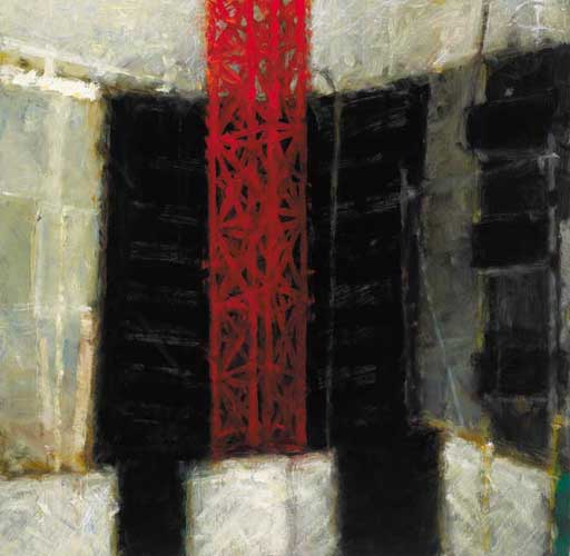 RED CRANE 5 by John Shinnors (b.1950) (b.1950) at Whyte's Auctions