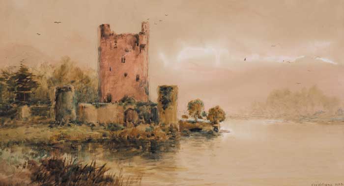 ROSS CASTLE, KILLARNEY by Alexander Williams RHA (1846-1930) at Whyte's Auctions