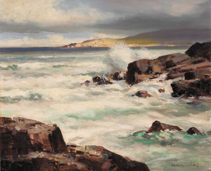 ON THE ATLANTIC DRIVE, COUNTY DONEGAL by Maurice Canning Wilks RUA ARHA (1910-1984) RUA ARHA (1910-1984) at Whyte's Auctions