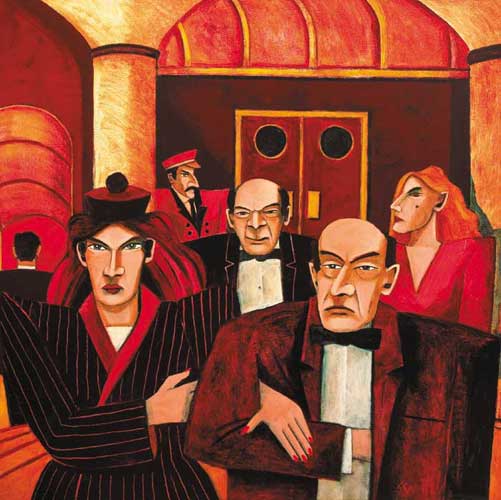 AFTER THE THEATRE by Graham Knuttel sold for �6,700 at Whyte's Auctions