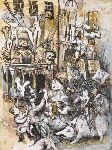 UNTITLED (PARADE SCENE) 1990 by Charles Cullen sold for �550 at Whyte's Auctions