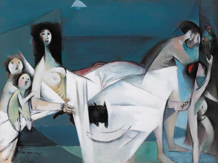 A FAMILY, 1951 by Louis le Brocquy sold for �680,000 at Whyte's Auctions