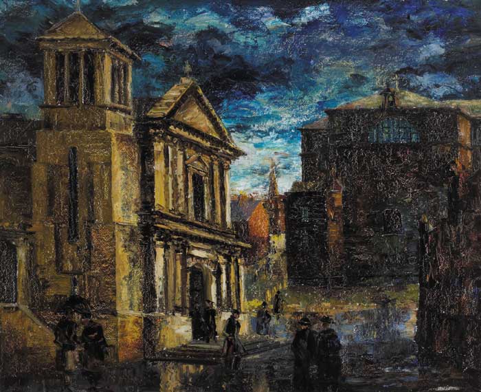 SKIPPER ALLEY, DUBLIN, circa 1949 by Fergus O'Ryan sold for �7,000 at Whyte's Auctions