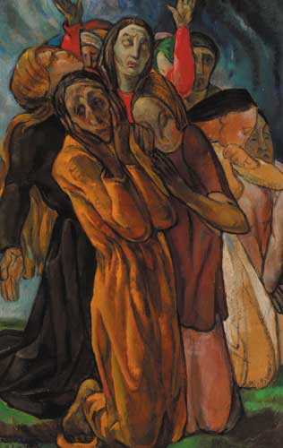 GROUP OF SORROWING WOMEN, 1942 by Mary Swanzy sold for �13,000 at Whyte's Auctions