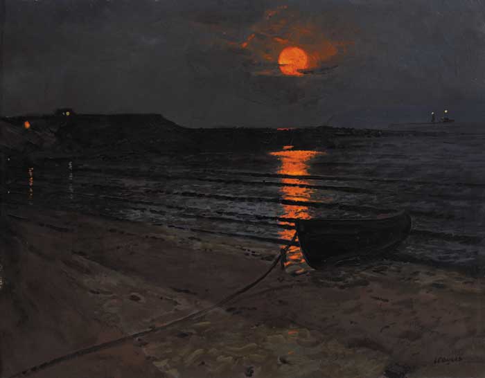 HARVEST MOONRISE, circa 1966 by Patrick Leonard sold for �11,000 at Whyte's Auctions