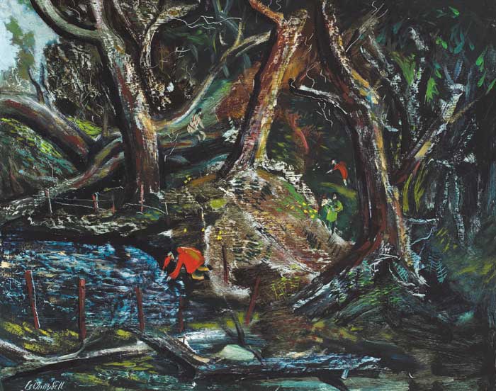 FIGURES IN A WOOD by George Campbell RHA (1917-1979) at Whyte's Auctions