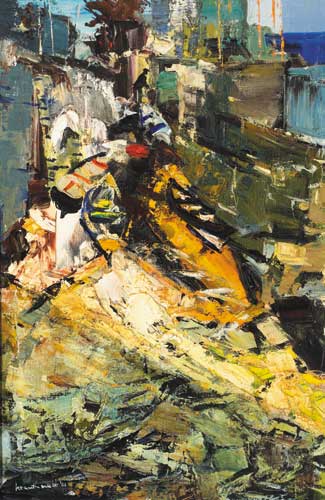 ON THE HARD, 1961 by Kenneth Webb RWA FRSA RUA (b.1927) at Whyte's Auctions
