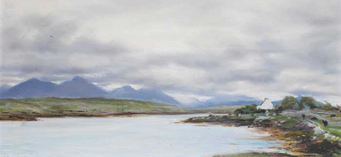 THE TWELVE BENS FROM INISNEE ISLAND, ROUNDSTONE, 1970 by Thomas Ryan PPRHA (1929-2021) at Whyte's Auctions