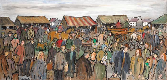 THE WINNERS ENCLOSURE by Gladys Maccabe sold for 11,500 at Whyte's Auctions