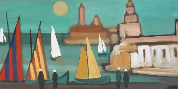 MEDITTERANEAN PORT by Markey Robinson (1918-1999) at Whyte's Auctions