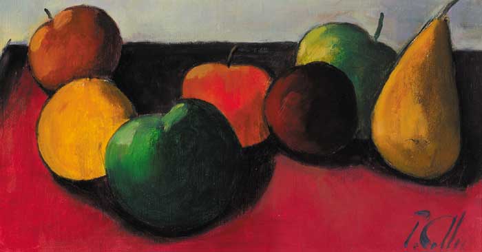 FRUIT ON A TABLE by Peter Collis RHA (1929-2012) at Whyte's Auctions