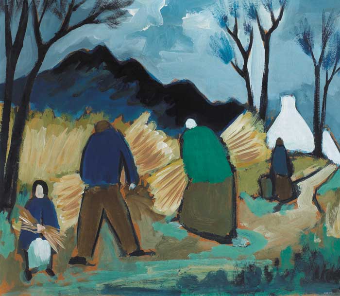 HARVEST SCENE by Markey Robinson (1918-1999) at Whyte's Auctions