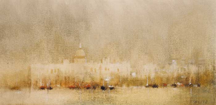 RIVER AND BUILDINGS by Anthony Robert Klitz (1917-2000) at Whyte's Auctions