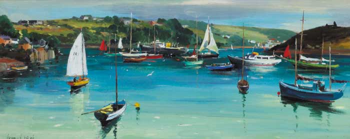 KINSALE HARBOUR, COUNTY CORK by Kenneth Webb RWA FRSA RUA (b.1927) at Whyte's Auctions