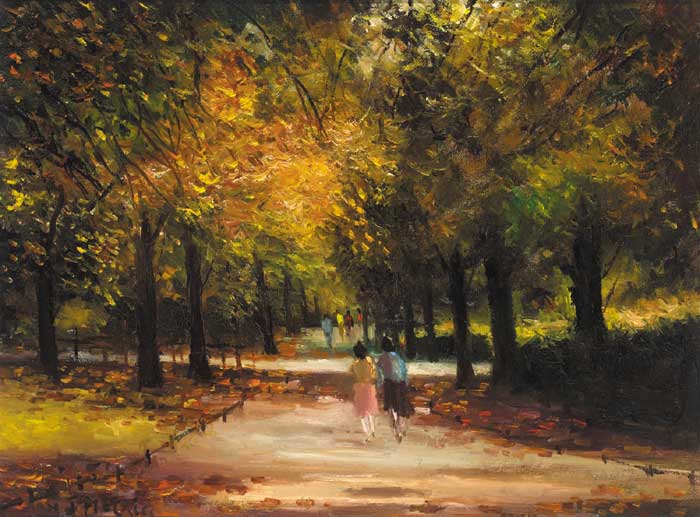 EARLY AUTUMN, ST STEPHEN'S GREEN, DUBLIN, 1984 by Norman J. McCaig (1929-2001) at Whyte's Auctions
