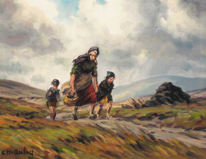 ON THE WAY HOME, 1974 by Charles J. McAuley RUA ARSA (1910-1999) at Whyte's Auctions