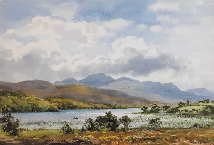 LAKE AND MOUNTAINS, WEST OF IRELAND, 1958 by Frank Egginton RCA (1908-1990) at Whyte's Auctions