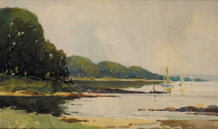 STRANGFORD LOUGH, COUNTY DOWN by Maurice Canning Wilks RUA ARHA (1910-1984) at Whyte's Auctions