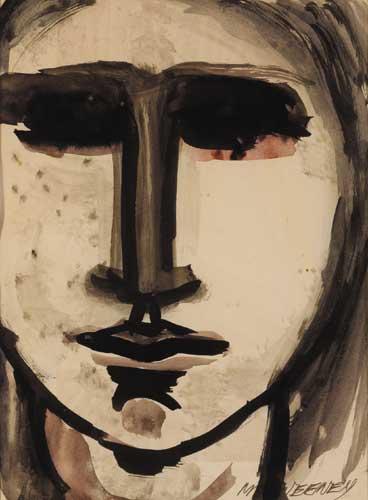 HEAD OF A GIRL by Leslie Mary MacWeeney (b.1935) at Whyte's Auctions