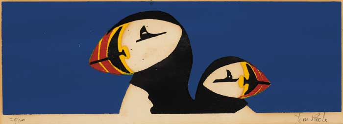 PUFFINS by Tom Roche (b.1940) at Whyte's Auctions