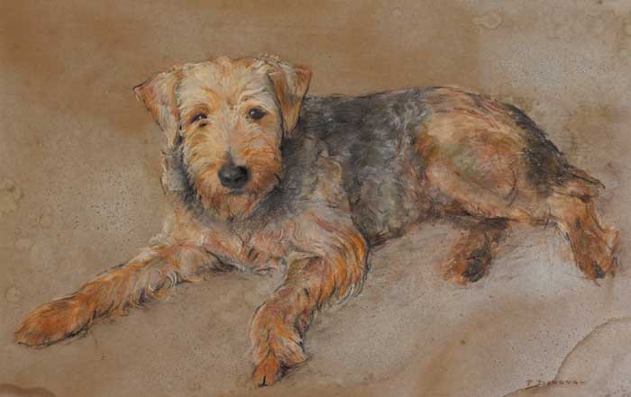 AIREDALE TERRIER by Phoebe Donovan (1902-1998) (1902-1998) at Whyte's Auctions