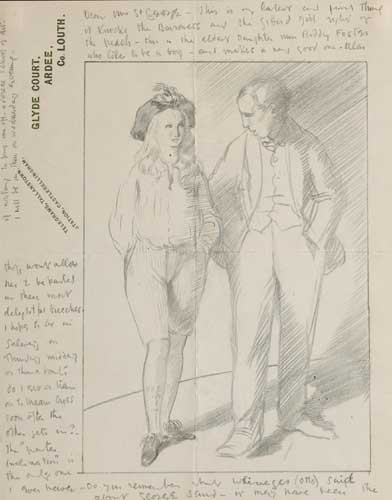 SELF PORTRAIT WITH BIDDY FOSTER, circa 1907 by Sir William Orpen KBE RA RI RHA (1878-1931) KBE RA RI RHA (1878-1931) at Whyte's Auctions