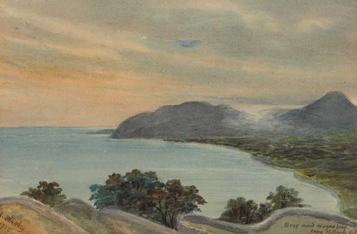 BRAY AND SUGARLOAF FROM KILLINEY HILL, 1922 by Annie Starkey (fl.1909-1920s) at Whyte's Auctions
