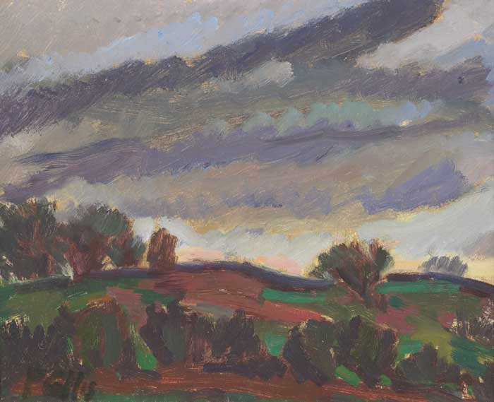 LANDSCAPE AT LETTERGESH, CONNEMARA, SUMMER 1973 by Peter Collis RHA (1929-2012) RHA (1929-2012) at Whyte's Auctions