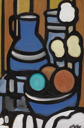 STILL LIFE WITH BLUE JUG by Markey Robinson (1918-1999) at Whyte's Auctions