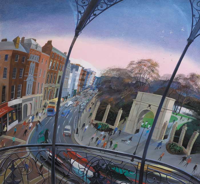 A CORNER OF ST STEPHEN'S GREEN by Nicholas Hely Hutchinson (b.1955) at Whyte's Auctions
