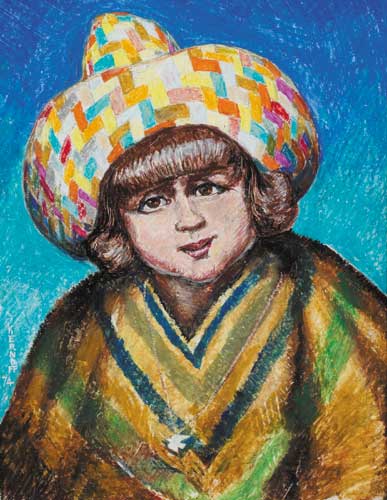 YOUNG MEXICAN GIRL, 1974 by Harry Kernoff RHA (1900-1974) at Whyte's Auctions