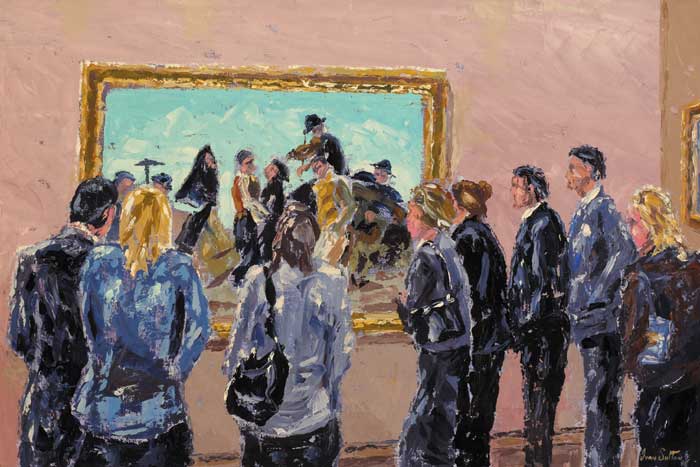 VIEWING AT THE GALLERY by Ivan Sutton (b.1944) at Whyte's Auctions