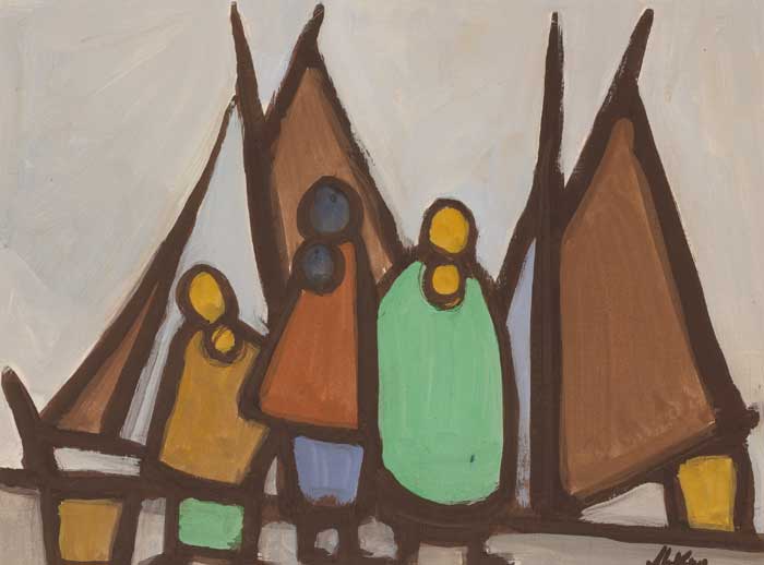 WATCHING THE BOATS by Markey Robinson (1918-1999) at Whyte's Auctions