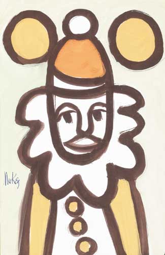 ORANGE CLOWN by Markey Robinson (1918-1999) at Whyte's Auctions
