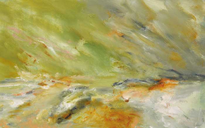 UNTITLED LANDSCAPE WITH GREEN SKY by Noel Sheridan sold for �800 at Whyte's Auctions