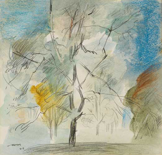 SUMMER TREE, WILTSHIRE, 1949 by Louis le Brocquy HRHA (1916-2012) HRHA (1916-2012) at Whyte's Auctions