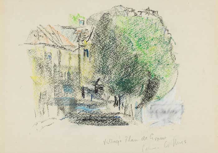 VILLAGE, PLAN DE GRASSE by Patrick Collins HRHA (1910-1994) at Whyte's Auctions