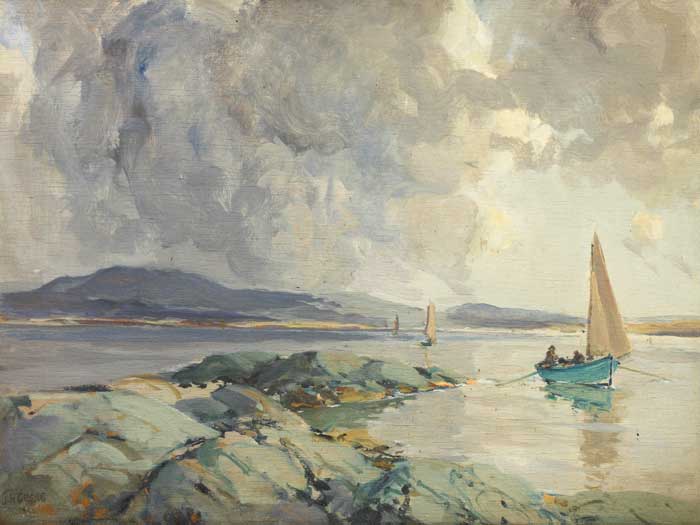DONEGAL HERRING BOATS, 1930 by James Humbert Craig RHA RUA (1877-1944) at Whyte's Auctions