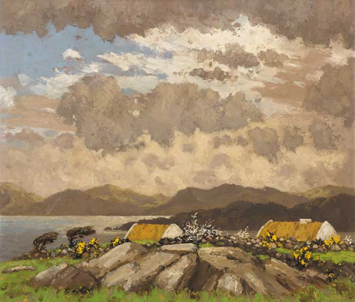 WEST OF IRELAND COTTAGES by Mabel Young RHA (1889-1974) at Whyte's Auctions