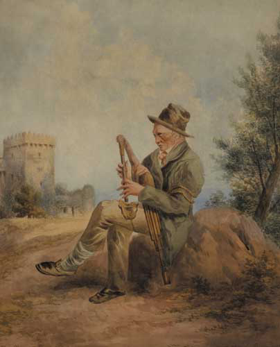 THE BLARNEY PIPER by John Claude Bosanquet sold for �2,000 at Whyte's Auctions